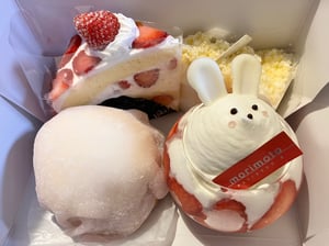 もりもとのケーキセットの写真